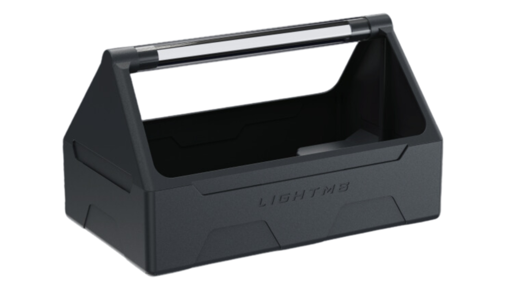 LightM8 toolbox with a light in the handle